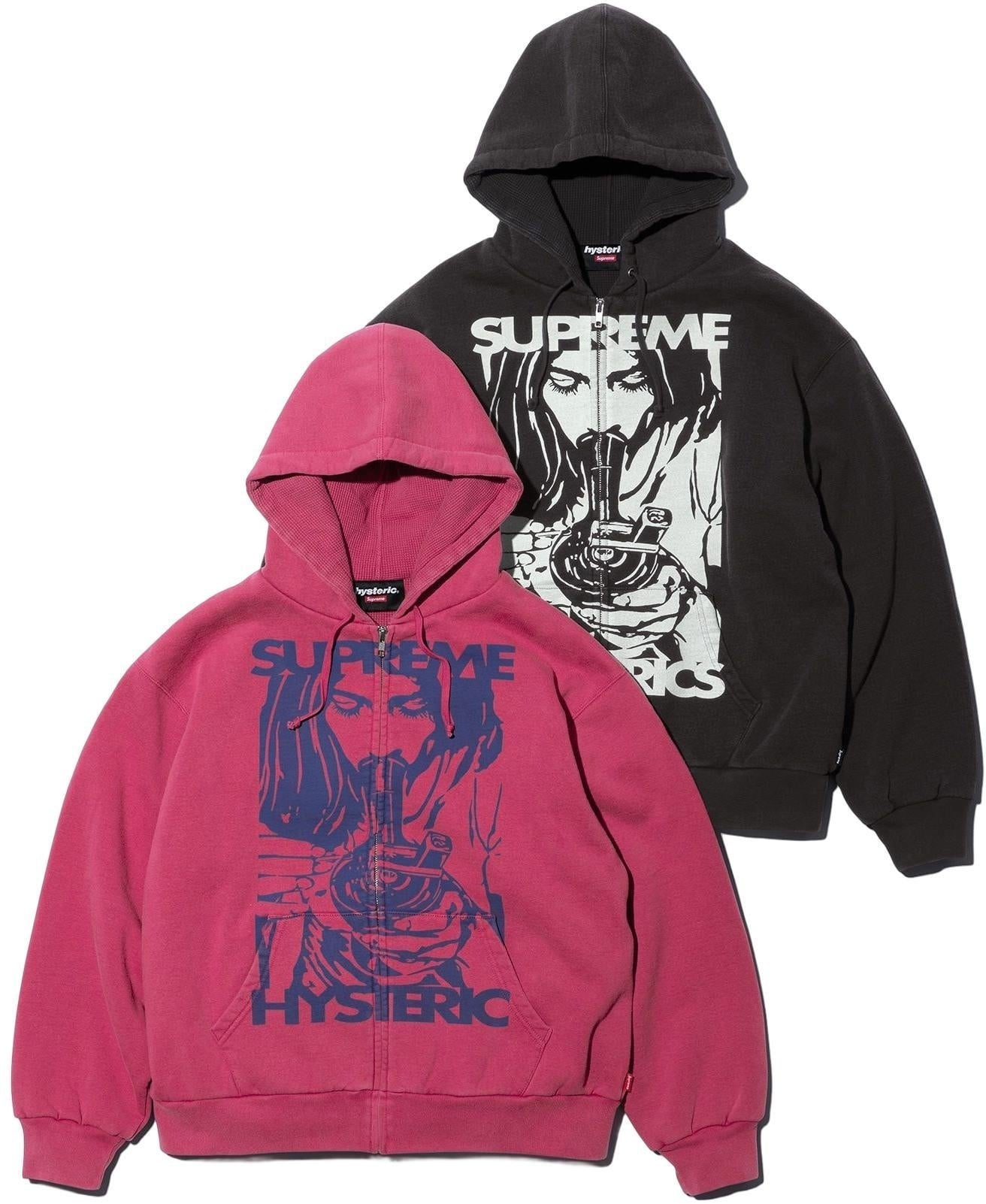 Supreme®/HYSTERIC GLAMOUR Thermal Lined Zip Up Hooded Sweatshirt